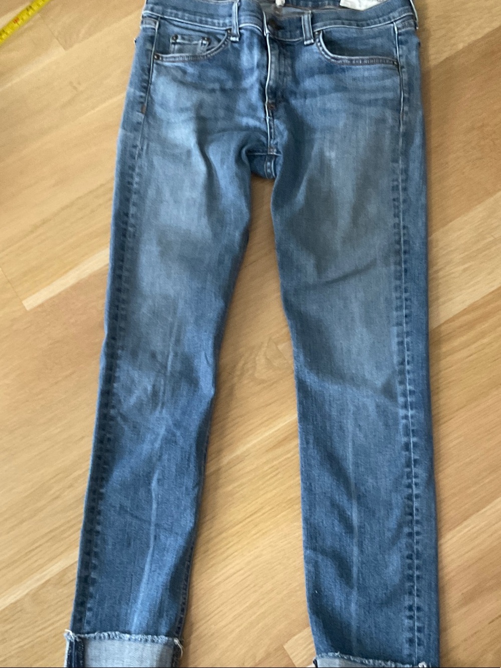 rag & bone women's medium blue skinny jeans